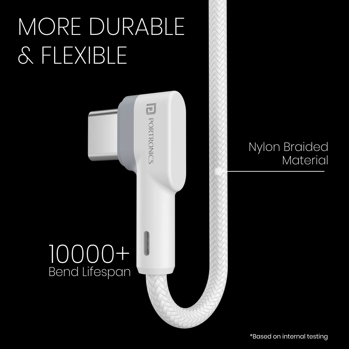 Portronics Konnect L 1.2M USB Cable view 4